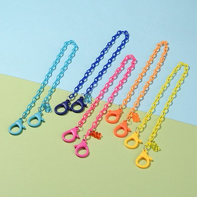Personalized ABS Plastic Cable Chain Necklaces NJEW-JN03220-1