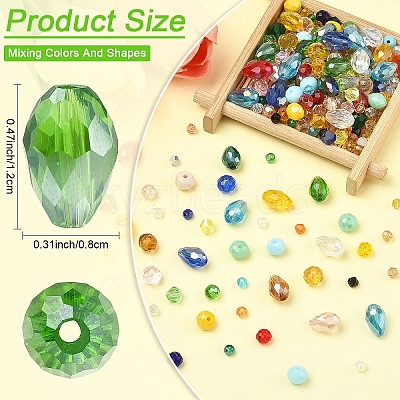 18 Strands 18 Styles Glass Beads Strands GLAA-YW0005-53B-1