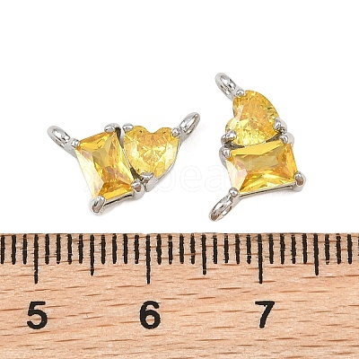 Brass Pave Cubic Zirconia Charms CU-CBA6A75-04P-06-1