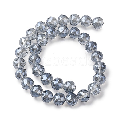 Transparent Electroplate Glass Beads Strands EGLA-N002-34D-F03-1