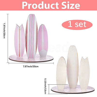 Wooden Jewelry Organizer Display Towers ODIS-SP0001-19A-1