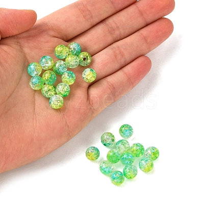 50G Transparent Crackle Acrylic Beads CACR-YW0001-01E-1