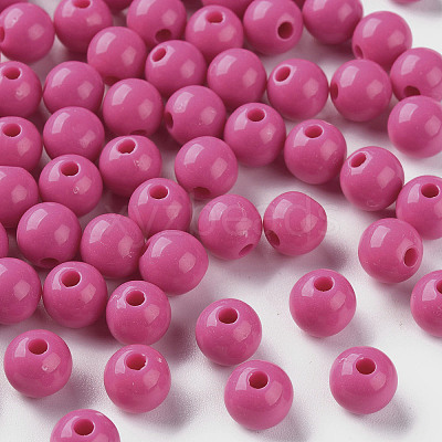 Opaque Acrylic Beads X-MACR-S370-C8mm-A13-1