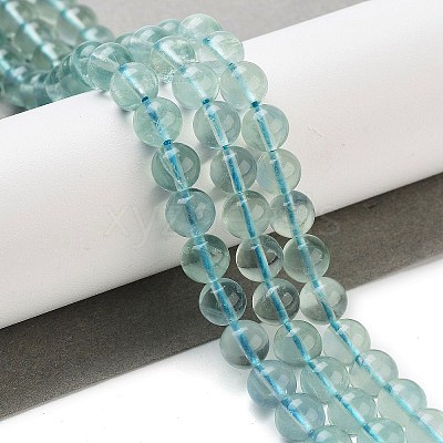 Natural Blue Fluorite Beads Strands X-G-E112-6mm-2-1