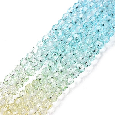 Transparent Glass Beads Strands X-GLAA-E036-07A-1