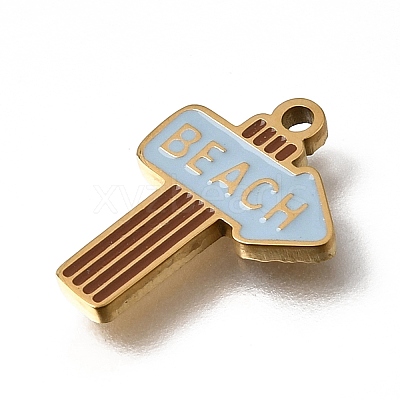 304 Stainless Steel Enamel Pendants SA-CBAA2E4-01H-G-1