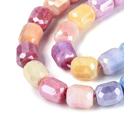 Anti-Tarnish Electroplate Glass Beads Strands EGLA-N027-03A-01-1
