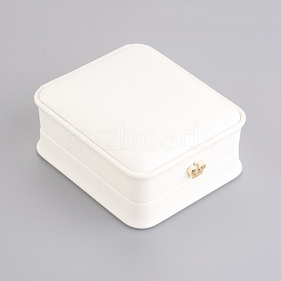PU Leather Necklace Pendant Gift Boxes X-LBOX-L005-F04-1