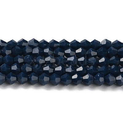Opaque Solid Color Imitation Jade Glass Beads Strands GLAA-F029-P4mm-09-1