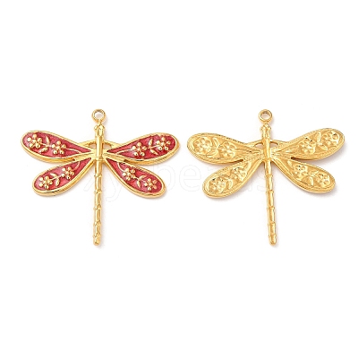 304 Stainless Steel Enamel Pendants STAS-K256-06G-05-1