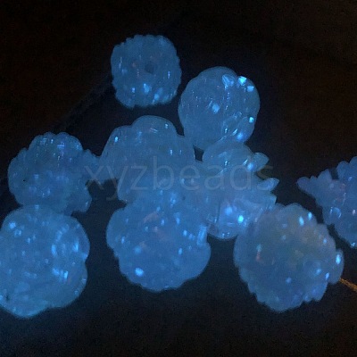 Luminous Plating Acrylic Beads PW-WG10111-01-1