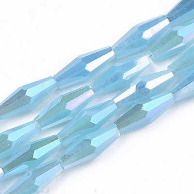 Electroplate Glass Beads Strands EGLA-S194-03A-B03-1