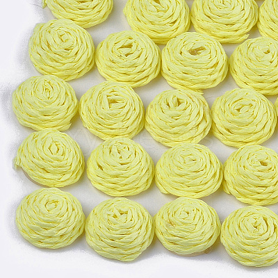 Handmade Paper Woven Cabochons WOVE-T008-01D-1