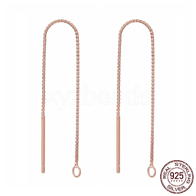 925 Sterling Silver Stud Earring Findings STER-E051-B-01RG-1