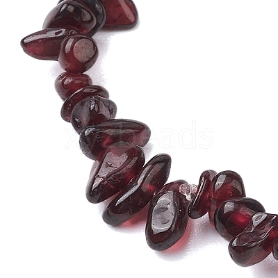 Natural Garnet Beads Kids Bracelets BJEW-JB10611-02-1