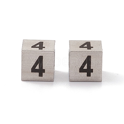 Tarnish Resistant 303 Stainless Steel European Beads STAS-G286-P04-1