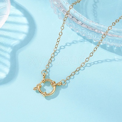 2.5MM 304 Stainless Steel Textured Cable Chain Necklaces with Spring Ring Clasps NJEW-JN05710-1