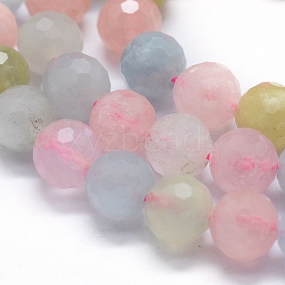 Natural Morganite Beads Strands G-D0013-46-1