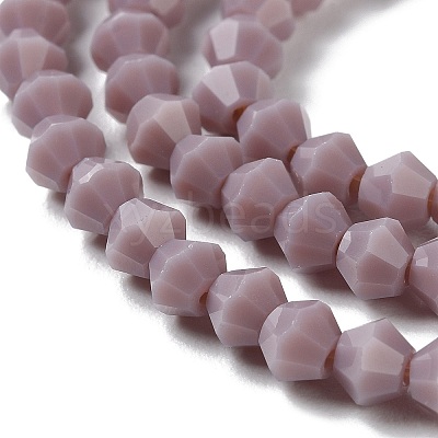 Opaque Solid Color Imitation Jade Glass Beads Strands GLAA-F029-P4mm-13-1