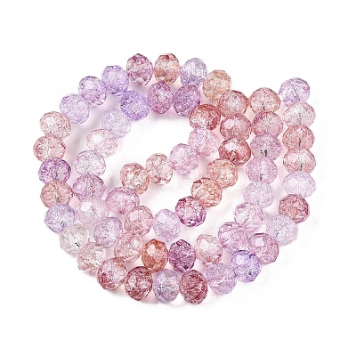 Transparent Glass Beads Strands GLAA-T023-6mm-A03-1