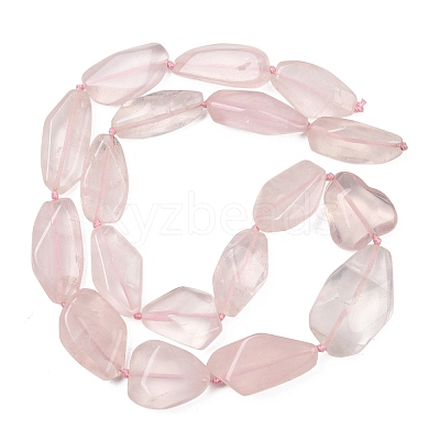 Natural Rose Quartz Beads Strands GG-CBA3D9B-11-1
