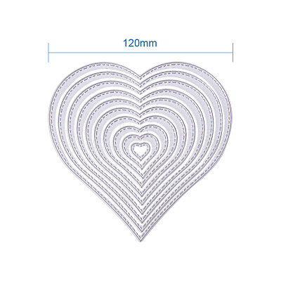Carbon Steel Cutting Dies Stencils Sets DIY-PH0010-04-1