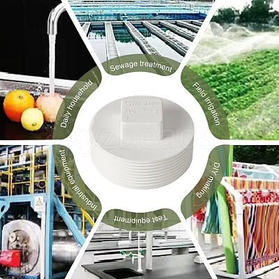 PVC Pipe End Cap FIND-WH0148-225-1