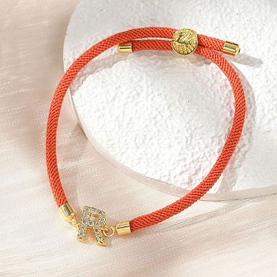 Adjustable Nylon Cord Bracelets X-BJEW-C096-01G-18-1
