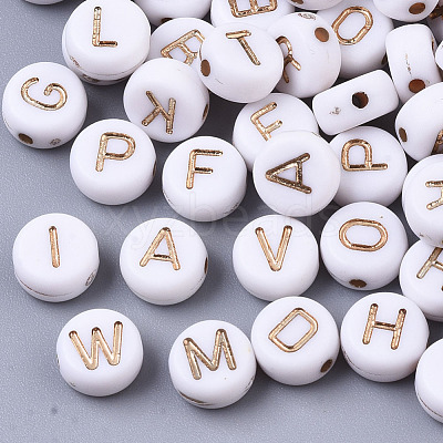 Plating Acrylic Beads X-PACR-Q112-07C-1