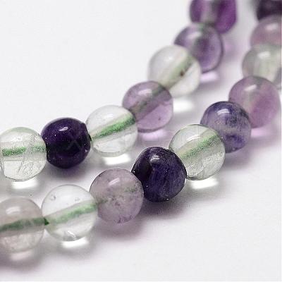 Natural Fluorite Bead Strands G-D840-56-4mm-AB-1