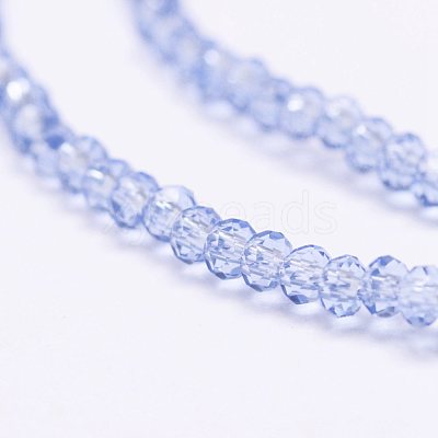 Transparent Glass Beads Strands X-EGLA-K010-A04-1