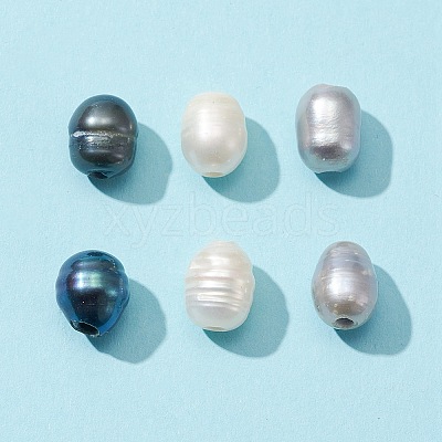 40Pcs 3 Colors Natural Cultured Freshwater Pearl Loose Beads PEAR-FS0001-01-1