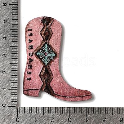 Printed Wood Pendants FIND-K017-03C-1