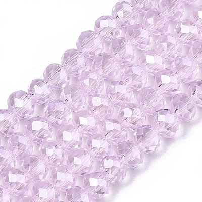 Electroplate Glass Beads Strands EGLA-A044-T6mm-A10-1