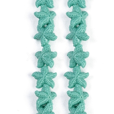 Synthetic Coral Dyed Carved Beads Strands X-CORA-K009-06A-05-1