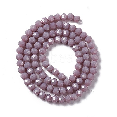 Faceted(32 Facets) Glass Beads Strands EGLA-J042-36B-13-1