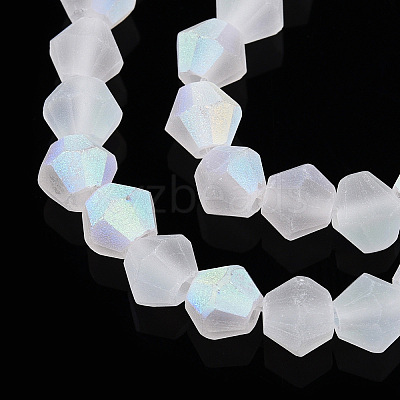 Imitate Austrian Crystal Bicone Frosted Glass Beads Strands LS-EGLA-A039-T2mm-MB13-1