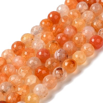 Dyed & Heated Natural Dragon Veins Agate Beads Strands G-P539-A01-15-1