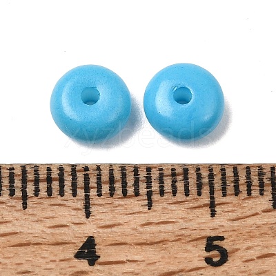Baking Paint Opaque Glass Beads GLAA-A045-06K-1