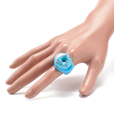 Cute 3D Resin Finger Ring RJEW-JR00538-01-1