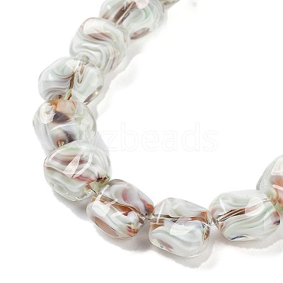 Handmade Milleflori Glass Beads Strands LAMP-M018-01A-03-1