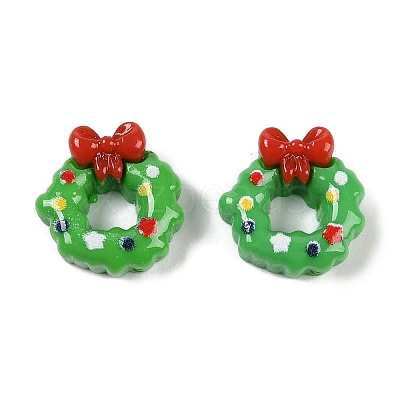 Christmas Opaque Resin Decoden Cabochons X-CRES-M036-03O-1