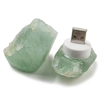 Nuggets Natural Fluorite USB Night Light G-Q170-02F-1
