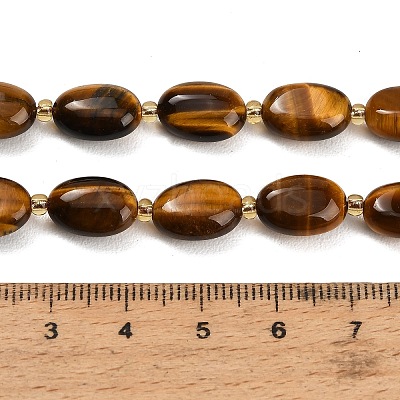 Natural Tiger Eye Beads Strands GG-CBA5B6F-D01-01-1