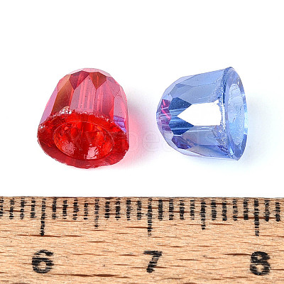 Electroplate Transparent Glass Beads Strands EGLA-N025-05B-A01-1
