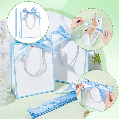 24Pcs Paper Gift Tote Bags ABAG-GO0001-24-1