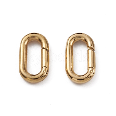 Ion Plating(IP) 304 Stainless Steel Spring Gate Rings STAS-G309-05G-1
