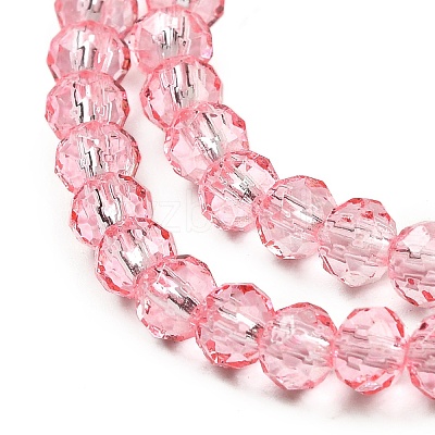 Transparent Baking Paint Glass Beads Strands DGLA-A034-T4mm-D08-1