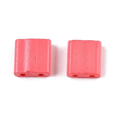 2-Hole Baking Paint Glass Seed Beads SEED-S023-17C-18-1