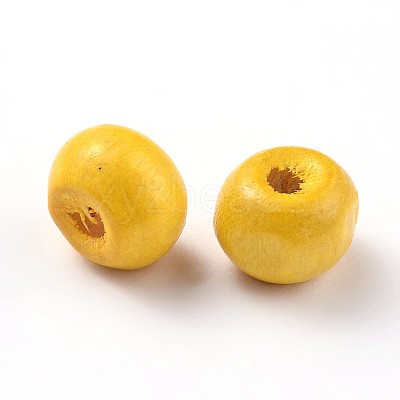 Dyed Natural Wood Beads WOOD-Q006-20mm-03-LF-1